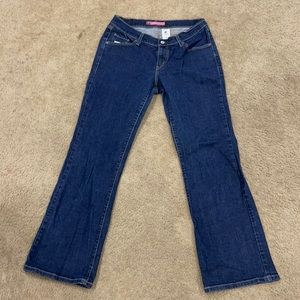 Levi Strauss curvy cut jeans.